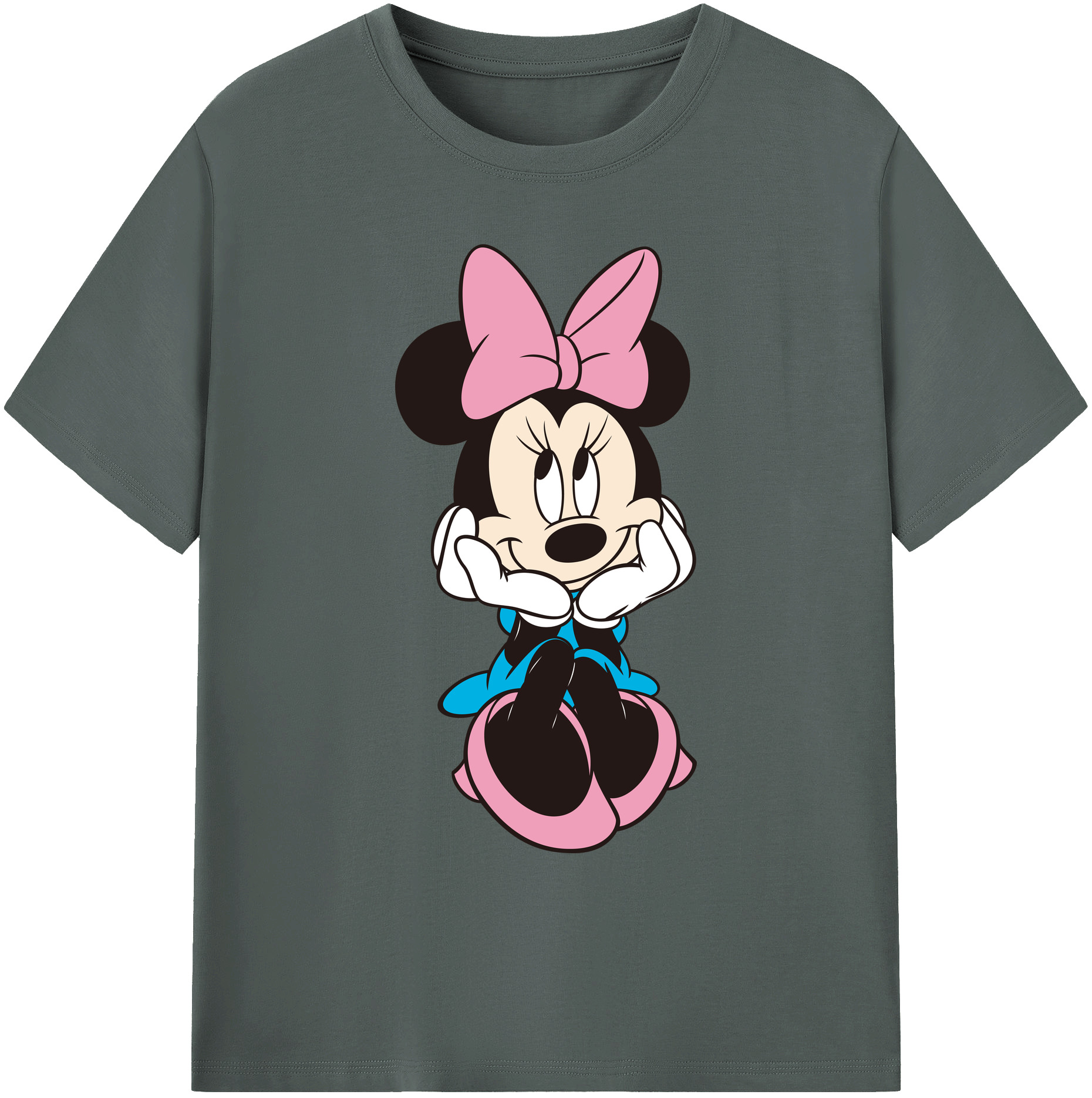 ミッキーマウス Mickey Mouse 綿100％ メンズ半袖Tシャツ｜肌触りやわらか＆通気性